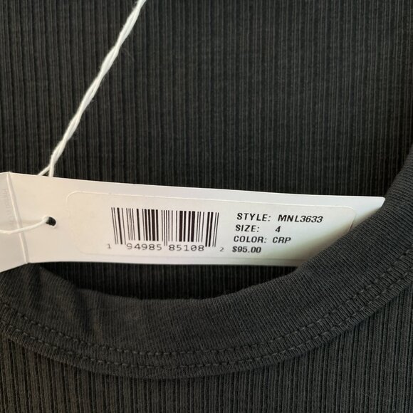 James Perse Ribbed Daily Tank - Carbon Pigment - Size 4/XL - NWT - Picture 4 of 6